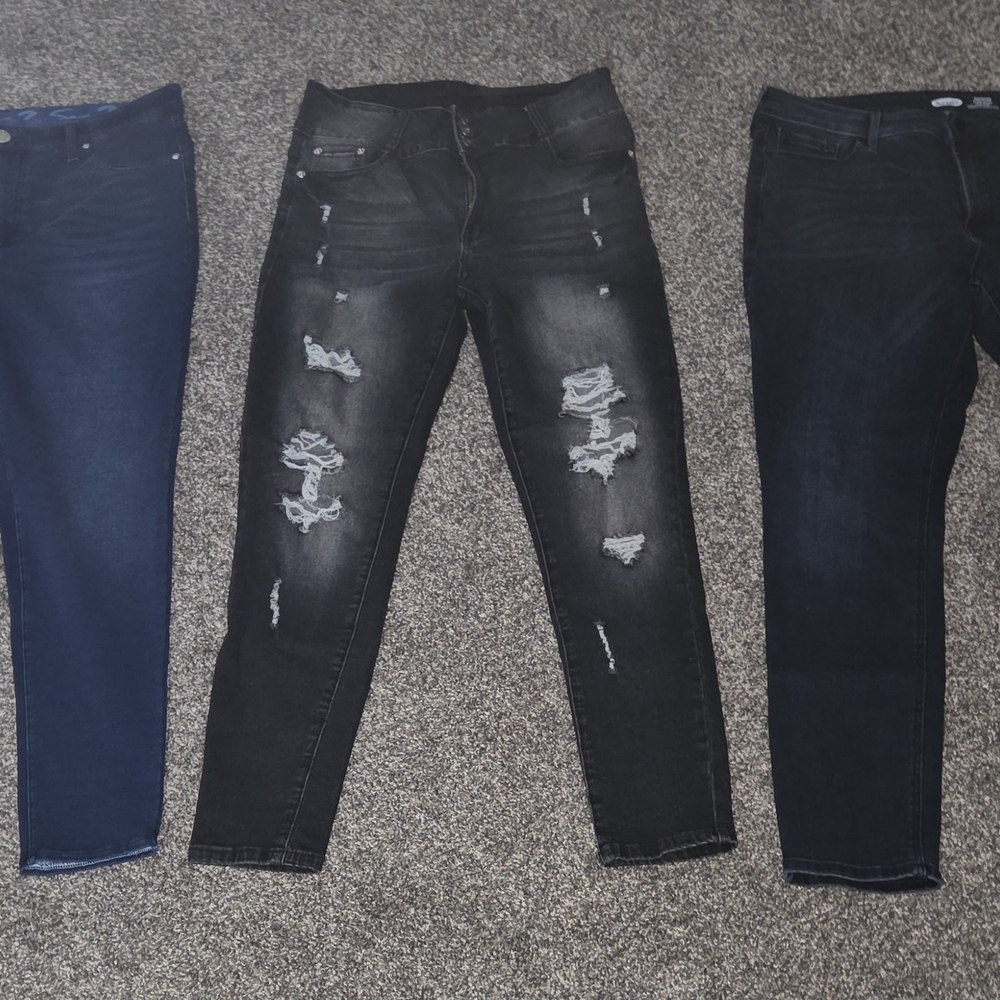 Stylish Denim Jeans Trio
